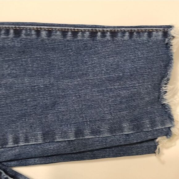 Frayed-Hem Rockstar Super Skinny Ankle Jeans - Picture 5 of 6